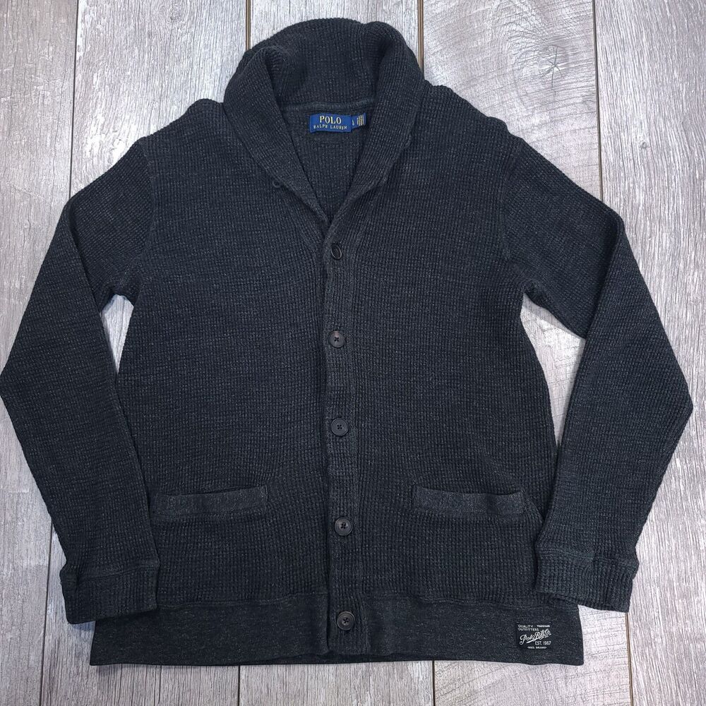 Polo by Ralph Lauren Black Cardigan Sweater